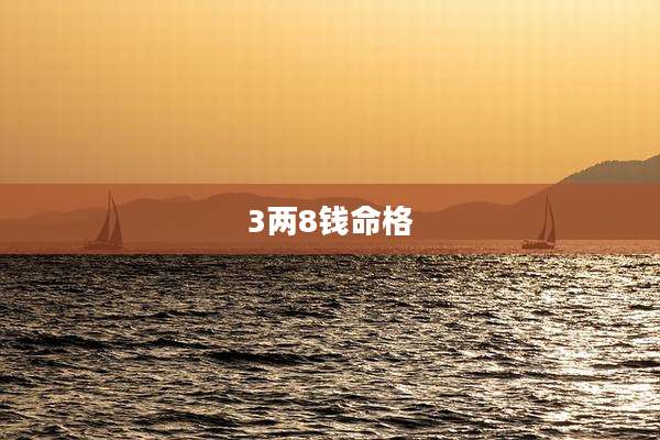 3两8钱命格