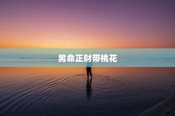 男命正财带桃花