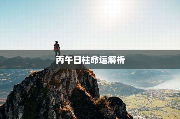 丙午日柱命运解析