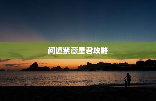 问道紫薇星君攻略