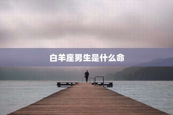 白羊座男生是什么命