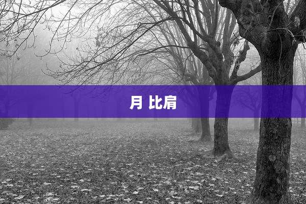 月 比肩