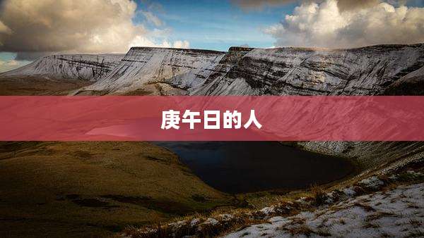 庚午日的人
