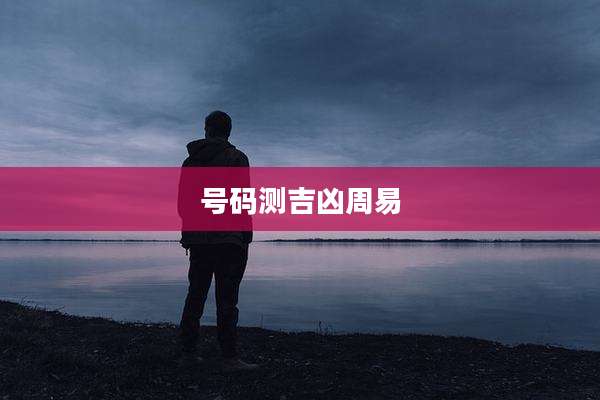 号码测吉凶周易