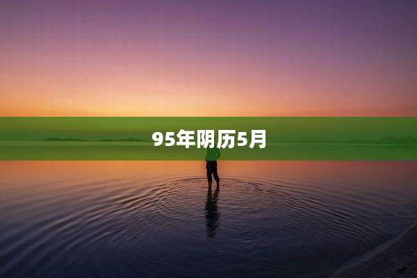 95年阴历5月