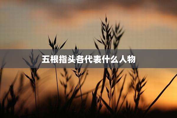 五根指头各代表什么人物