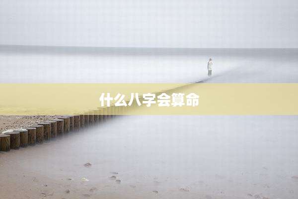 什么八字会算命