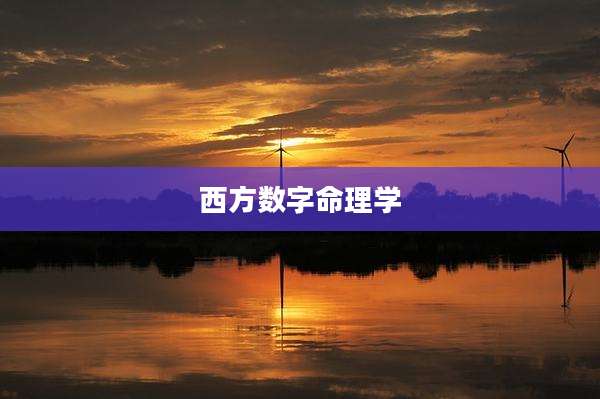 西方数字命理学