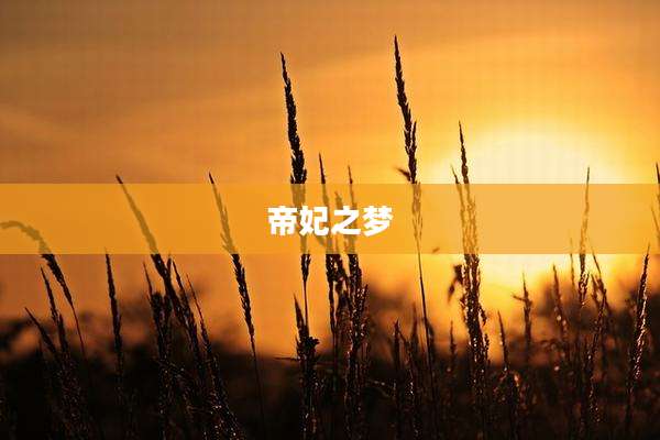 帝妃之梦