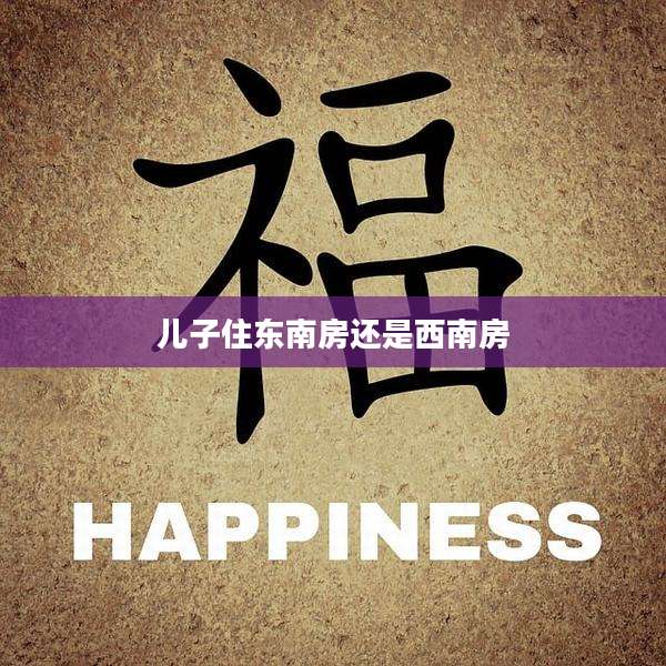 儿子住东南房还是西南房
