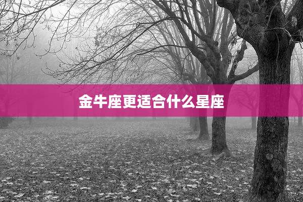 金牛座更适合什么星座