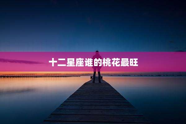 十二星座谁的桃花最旺
