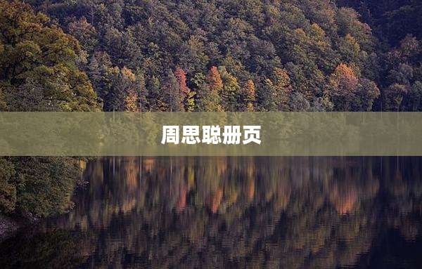 周思聪册页
