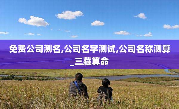 免费公司测名,公司名字测试,公司名称测算_三藏算命