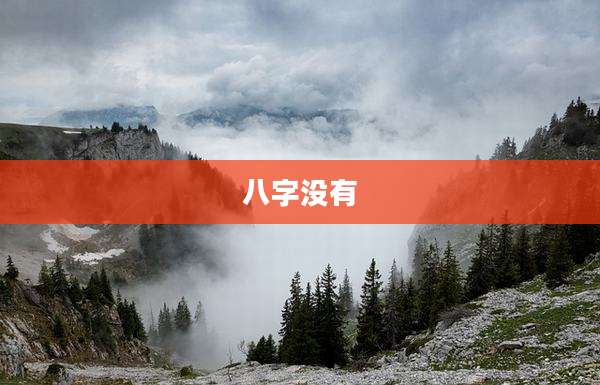 八字没有