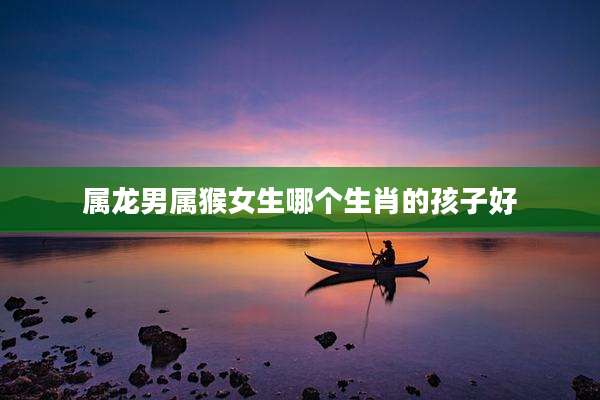 属龙男属猴女生哪个生肖的孩子好