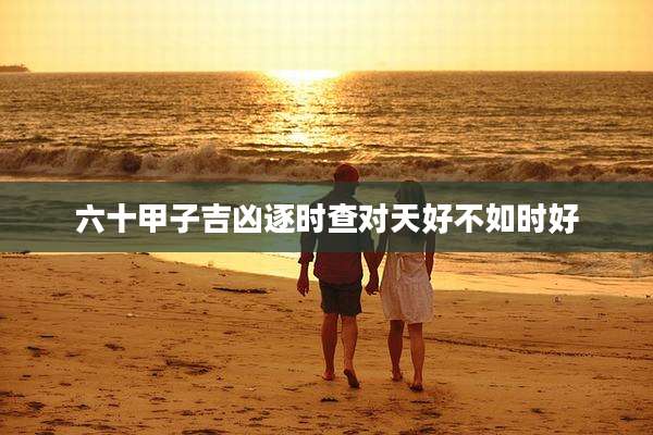 六十甲子吉凶逐时查对天好不如时好