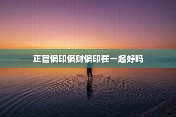 正官偏印偏财偏印在一起好吗