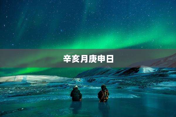 辛亥月庚申日