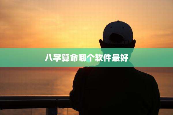 八字算命哪个软件最好