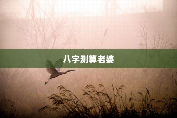 八字测算老婆