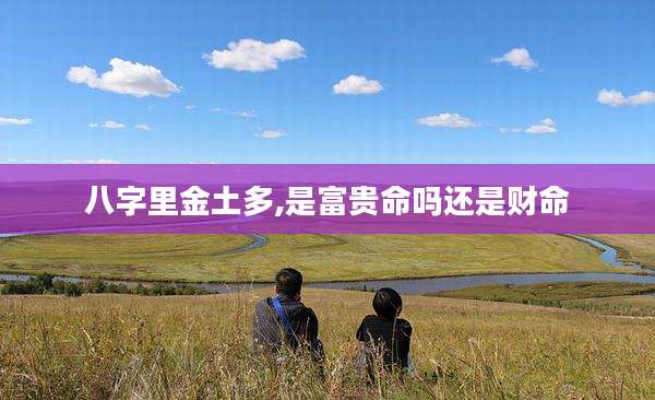 八字里金土多,是富贵命吗还是财命