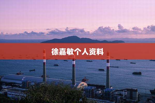 徐嘉敏个人资料