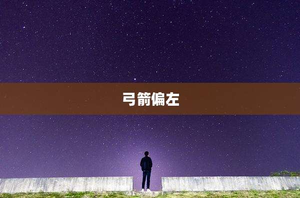 弓箭偏左