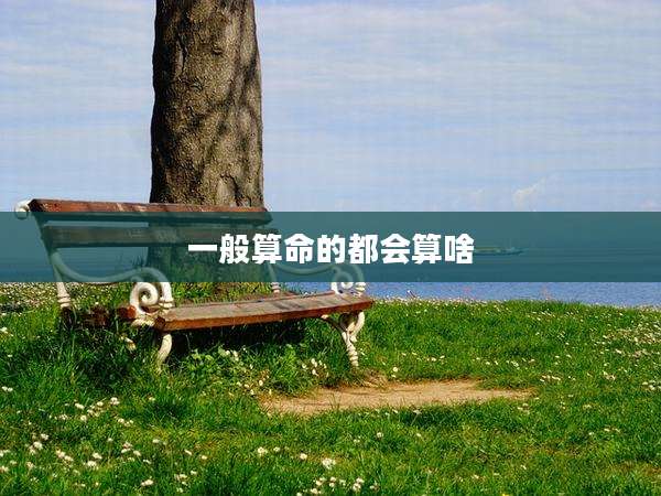 一般算命的都会算啥