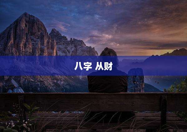 八字 从财
