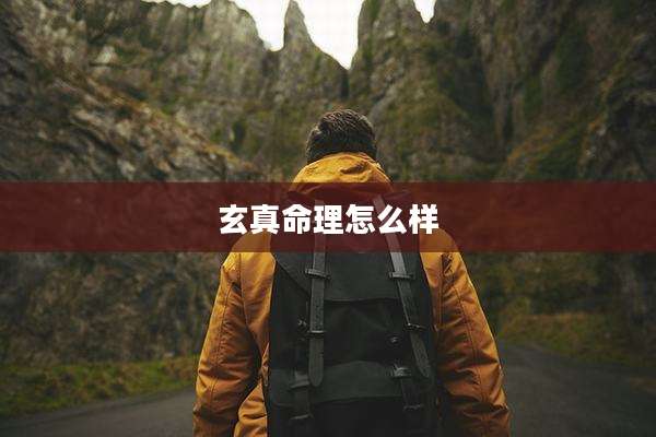 玄真命理怎么样