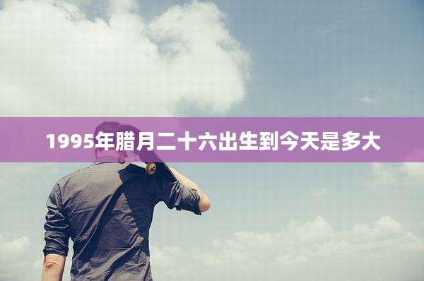 1995年腊月二十六出生到今天是多大