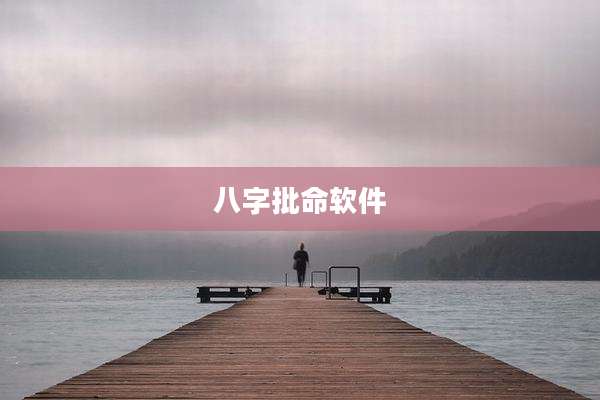 八字批命软件