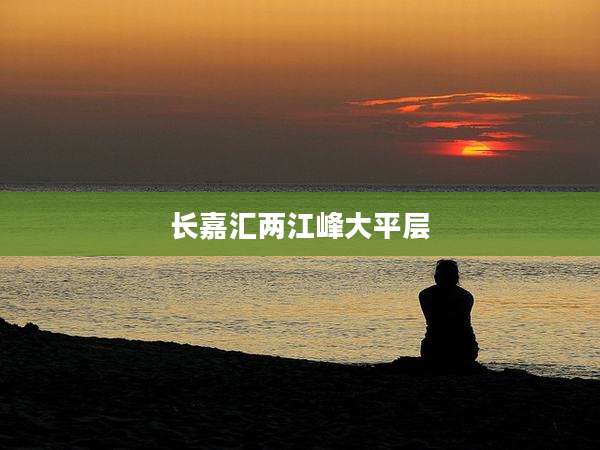 长嘉汇两江峰大平层