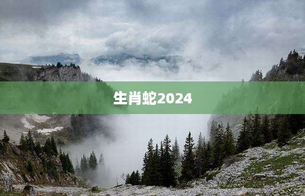 生肖蛇2024