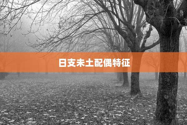 日支未土配偶特征