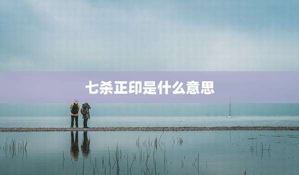 七杀正印是什么意思