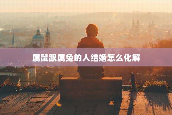属鼠跟属兔的人结婚怎么化解