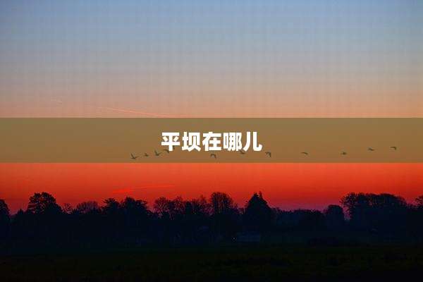 平坝在哪儿