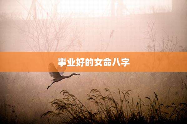 事业好的女命八字