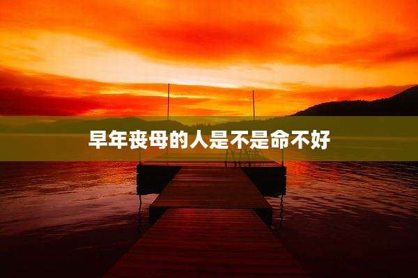 早年丧母的人是不是命不好