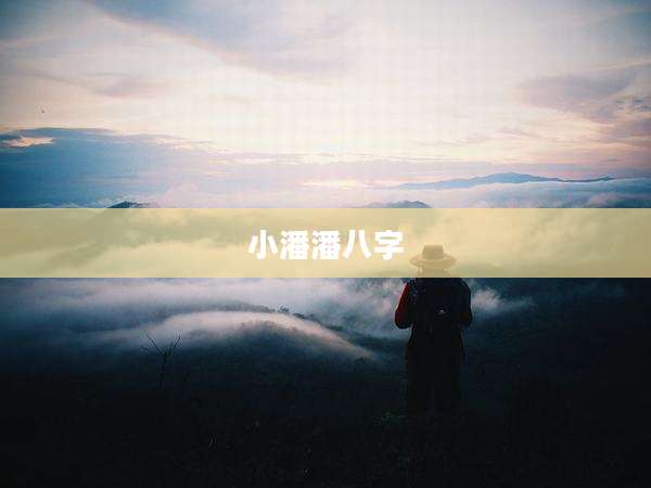 小潘潘八字