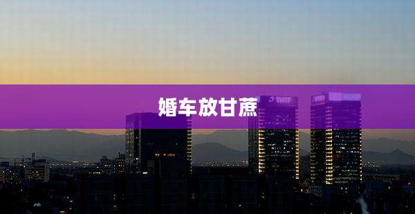 婚车放甘蔗