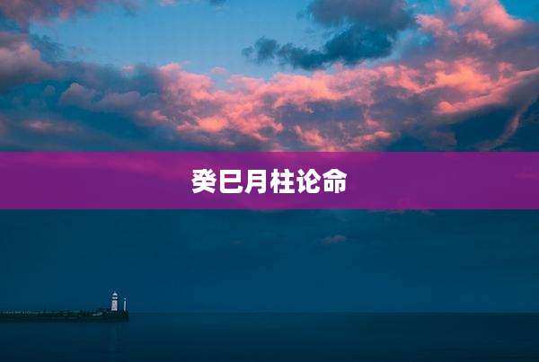 癸巳月柱论命