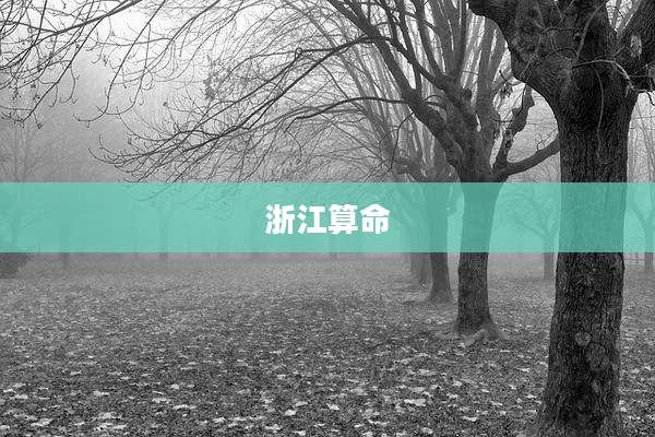 浙江算命