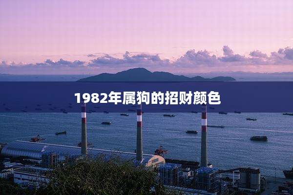 1982年属狗的招财颜色