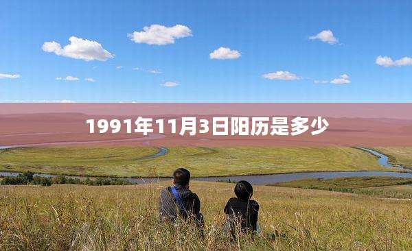 1991年11月3日阳历是多少