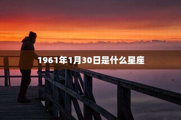 1961年1月30日是什么星座