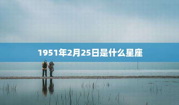 1951年2月25日是什么星座