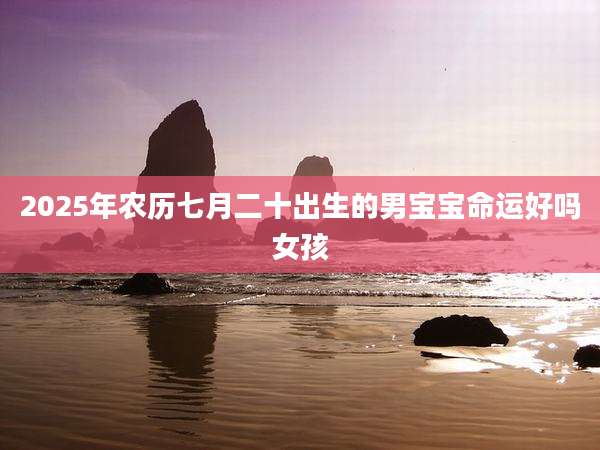 2025年农历七月二十出生的男宝宝命运好吗女孩